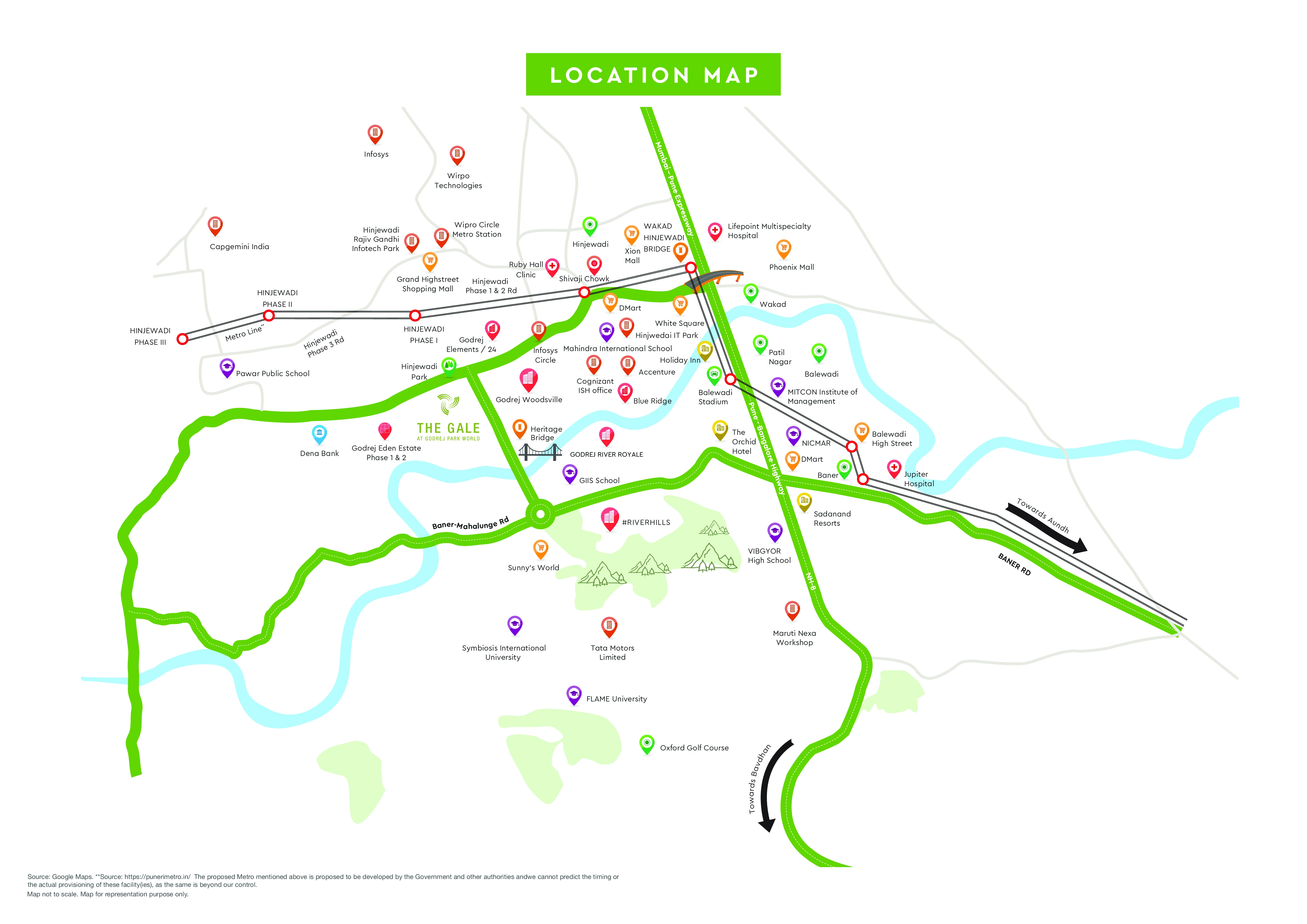 Godrej The Gale location map